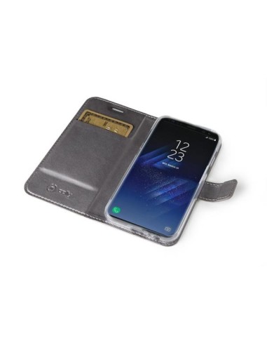 Celly Air custodia per cellulare 14,7 cm (5.8") Custodia a borsellino Argento