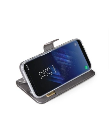 Celly Air custodia per cellulare 14,7 cm (5.8") Custodia a borsellino Argento