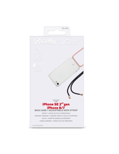 Celly Lacet custodia per cellulare 11,9 cm (4.7") Cover Trasparente