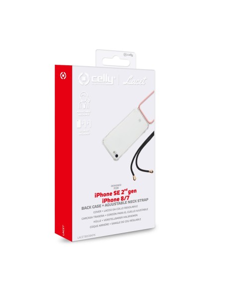 Celly Lacet custodia per cellulare 11,9 cm (4.7") Cover Trasparente Celly Lacet custodia per cellulare 11,9 cm (4.7") Cover Trasparente