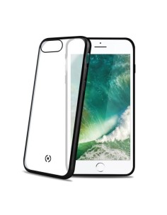 Celly Laser Matt custodia per cellulare 14 cm (5.5") Cover Trasparente, Nero