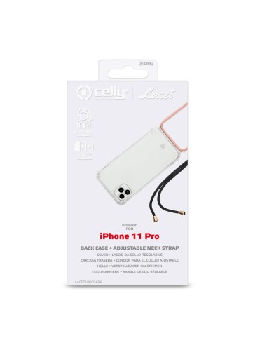 Celly Lacet custodia per cellulare 14,7 cm (5.8") Cover Trasparente
