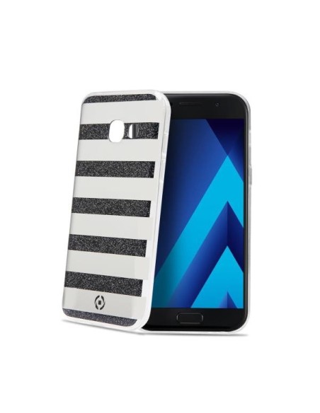 Celly STRIPES645BK custodia per cellulare 13,2 cm (5.2") Cover Nero, Bianco Celly STRIPES645BK custodia per cellulare 13,2 cm (5.2") Cover Nero, Bianco
