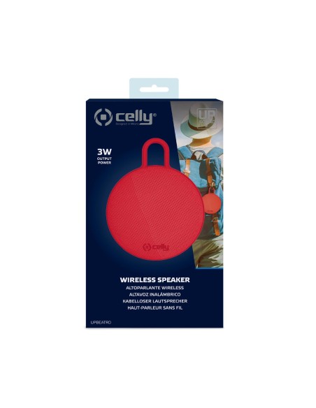 Celly Up Beat Altoparlante portatile mono Rosso 3 W