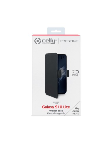Celly PrestigeM custodia per cellulare 14,7 cm (5.8") Custodia a libro Nero