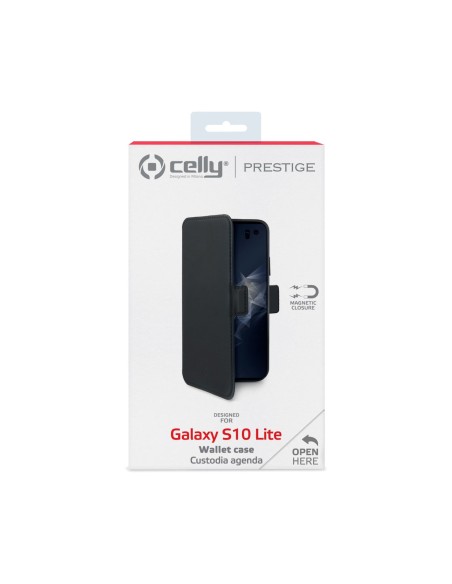 Celly PrestigeM custodia per cellulare 14,7 cm (5.8") Custodia a libro Nero