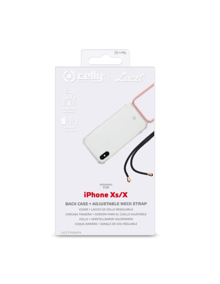 Celly Lacet custodia per cellulare 14,7 cm (5.8") Cover Trasparente Celly Lacet custodia per cellulare 14,7 cm (5.8") Cover Trasparente