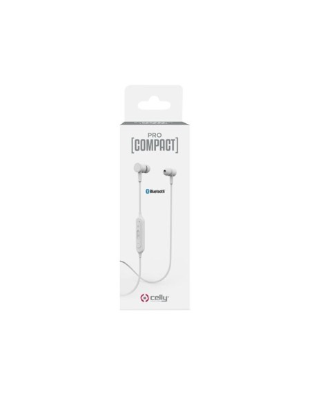 Celly PCBHSTEREOWH cuffia e auricolare Wireless In-ear, Passanuca Musica e Chiamate Micro-USB Bluetooth Bianco