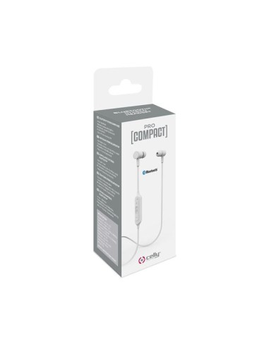 Celly PCBHSTEREOWH cuffia e auricolare Wireless In-ear, Passanuca Musica e Chiamate Micro-USB Bluetooth Bianco