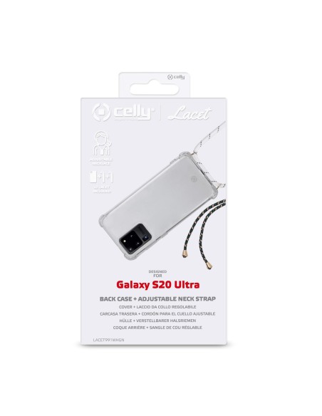 Celly Lacet custodia per cellulare 17,5 cm (6.9") Cover Trasparente Celly Lacet custodia per cellulare 17,5 cm (6.9") Cover Trasparente