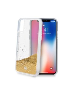 Celly STAR900GD custodia per cellulare 14,9 cm (5.85") Cover Oro, Trasparente