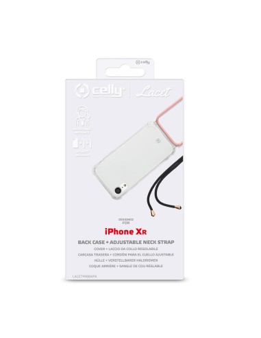 Celly Lacet custodia per cellulare 15,5 cm (6.1") Cover Trasparente