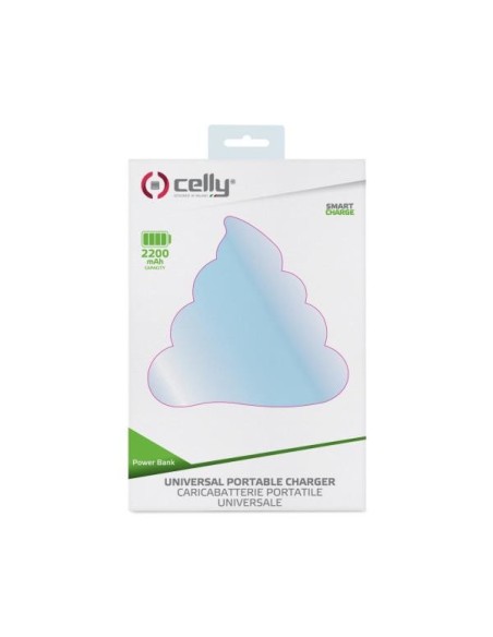 Celly PBPOO2200PK batteria portatile Ioni di Litio 2200 mAh Rosa