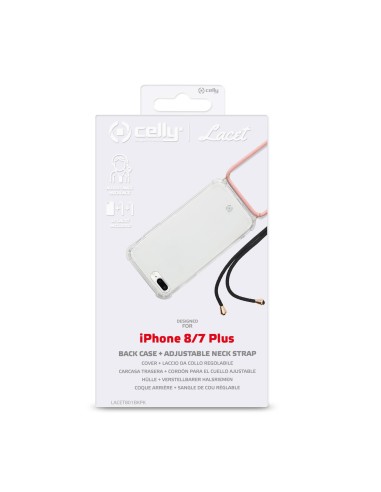Celly Lacet custodia per cellulare 14 cm (5.5") Cover Trasparente