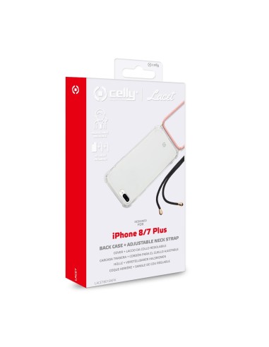 Celly Lacet custodia per cellulare 14 cm (5.5") Cover Trasparente