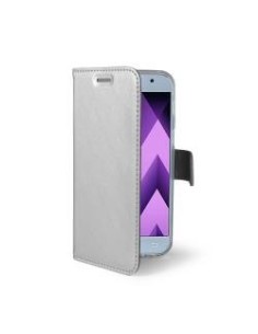 Celly Air custodia per cellulare Custodia a libro Argento