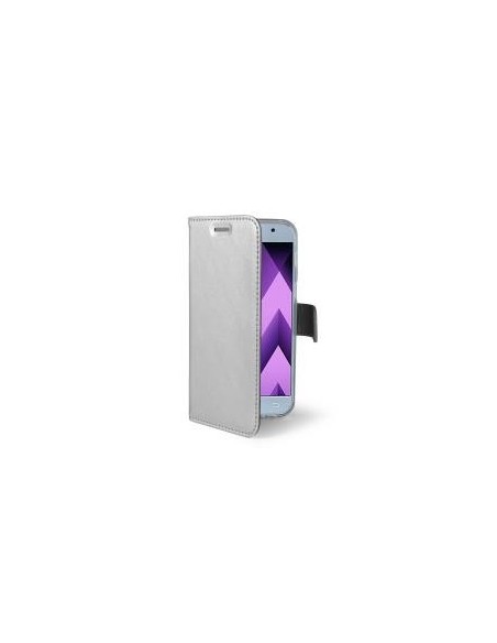 Celly Air custodia per cellulare Custodia a libro Argento