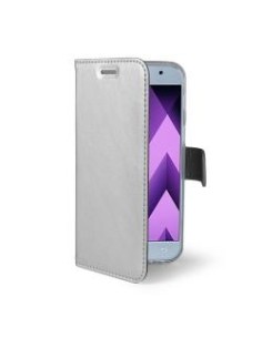 Celly Air custodia per cellulare Custodia a libro Argento