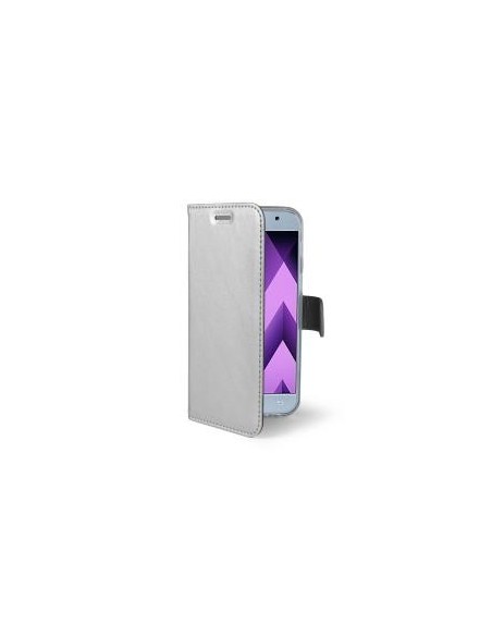 Celly Air custodia per cellulare Custodia a libro Argento