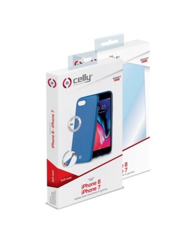 Celly SOFTMATT800BL custodia per cellulare 11,9 cm (4.7") Cover Blu