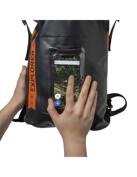 Celly Explorer zaino Nero, Arancione PVC