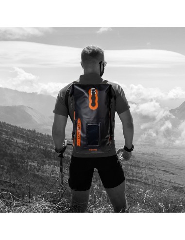 Celly Explorer zaino Nero, Arancione PVC