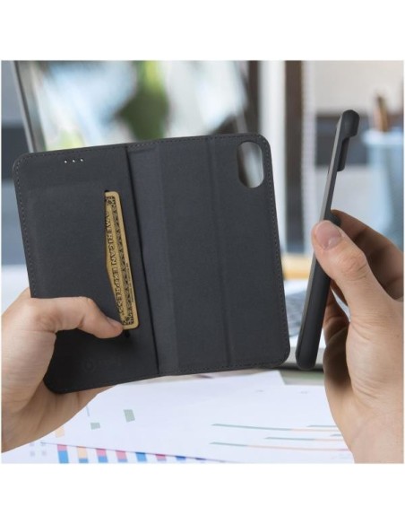 Celly GHOSTWALLY900BK custodia per cellulare 14,9 cm (5.85") Custodia a libro Nero