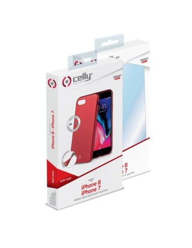 Celly SOFTMATT800RD custodia per cellulare 11,9 cm (4.7") Cover Rosso