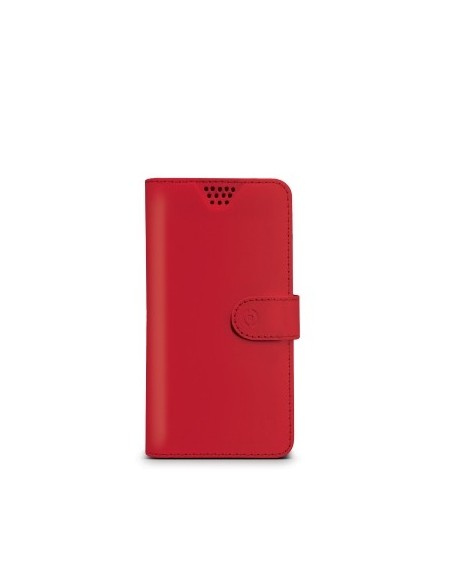 Celly WALLYUNIMRD custodia per cellulare 10,2 cm (4") Custodia a borsellino Rosso