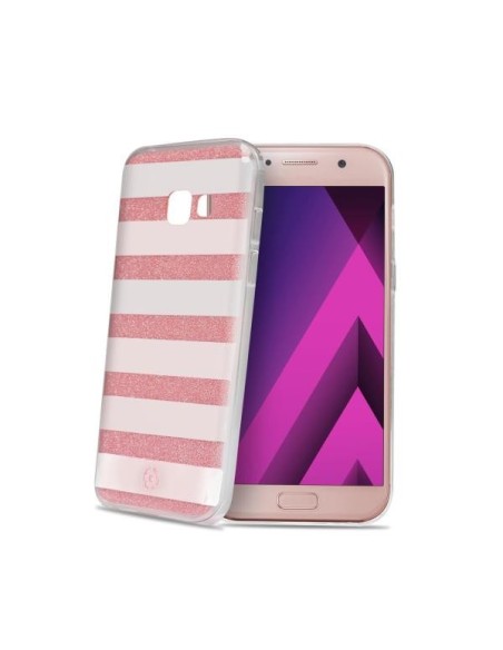 Celly STRIPES645PK custodia per cellulare 13,2 cm (5.2") Cover Rosa, Bianco Celly STRIPES645PK custodia per cellulare 13,2 cm (5.2") Cover Rosa, Bianco