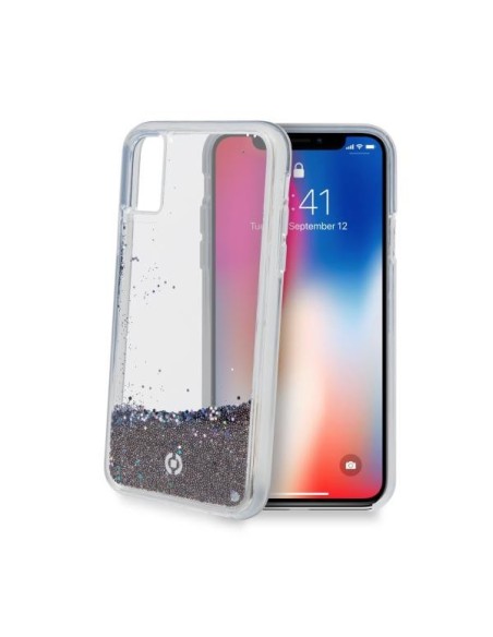 Celly STAR900BK custodia per cellulare 14,9 cm (5.85") Cover Nero, Trasparente