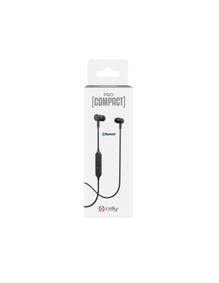 Celly PCBHSTEREOBK cuffia e auricolare Wireless In-ear, Passanuca Musica e Chiamate Micro-USB Bluetooth Nero