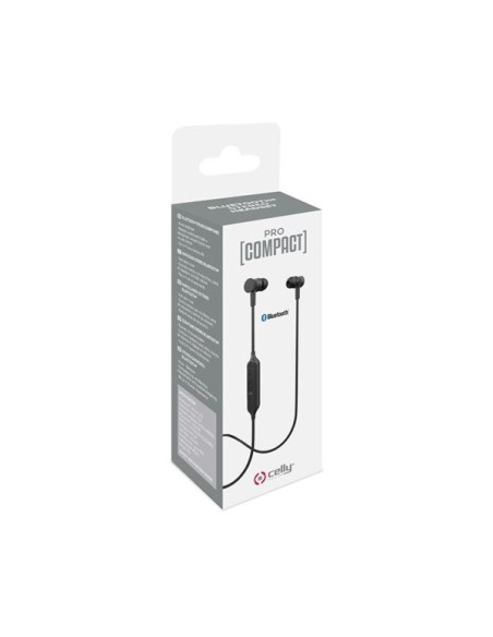 Celly PCBHSTEREOBK cuffia e auricolare Wireless In-ear, Passanuca Musica e Chiamate Micro-USB Bluetooth Nero