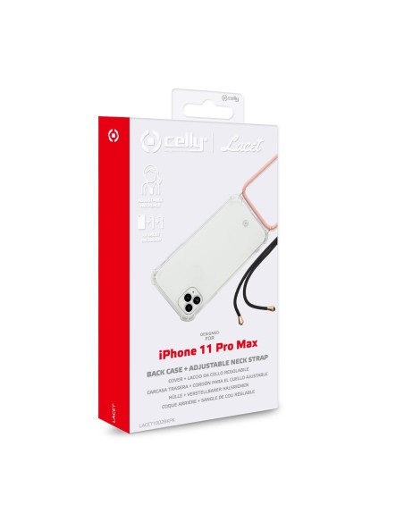 Celly Lacet custodia per cellulare 16,4 cm (6.46") Cover Trasparente Celly Lacet custodia per cellulare 16,4 cm (6.46") Cover Trasparente
