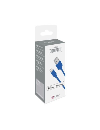 Celly PCUSBLIGHTBL cavo Lightning 1 m Blu