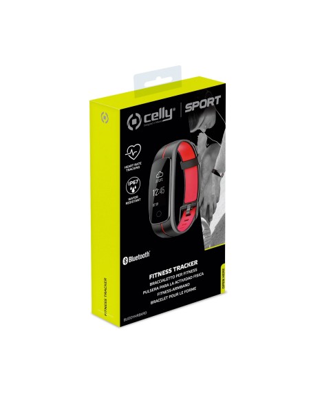 Celly BUDDYHRBKRD rilevatore di attività Tracciatore di attività da braccio IP67 Nero, Rosso