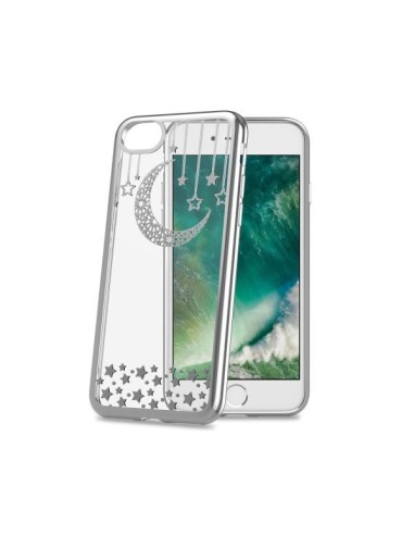 Celly Laser custodia per cellulare 11,9 cm (4.7") Cover Trasparente, Argento