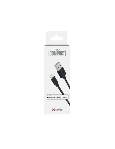 Celly PCUSBLIGHTBK cavo Lightning 1 m Nero