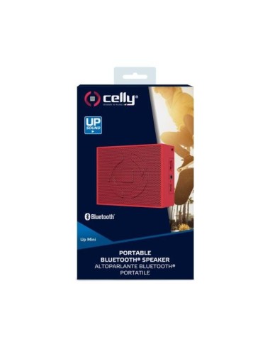 Celly UpMini Altoparlante portatile mono Rosso 2 W