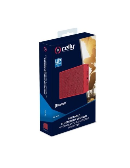 Celly UpMini Altoparlante portatile mono Rosso 2 W