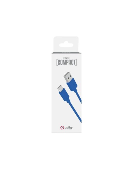 Celly PCUSBCBL cavo USB USB 3.2 Gen 1 (3.1 Gen 1) 1 m USB A USB C Blu