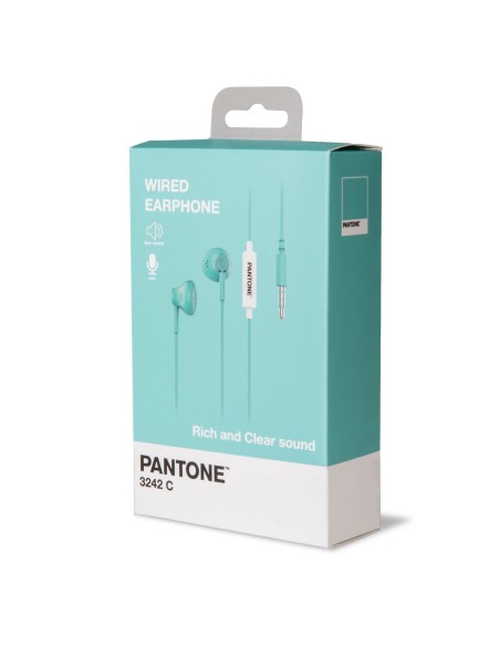 Celly PT-WDE001L cuffia e auricolare Cuffie Cablato In-ear Musica e Chiamate Ciano