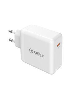 Celly TC1C65WGANWH Caricabatterie per dispositivi mobili Universale Bianco AC Interno