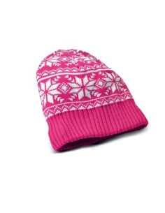 Celly CAPW01P berretto con cuffie integrate Cablato Rosa, Bianco