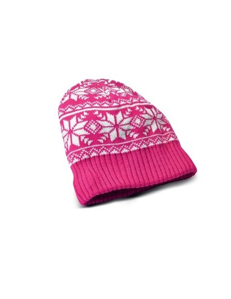 Celly CAPW01P berretto con cuffie integrate Cablato Rosa, Bianco