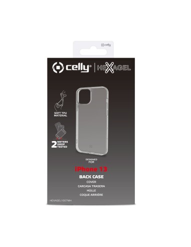 Celly HEXAGEL iPhone 13 custodia per cellulare 15,5 cm (6.1") Cover Trasparente