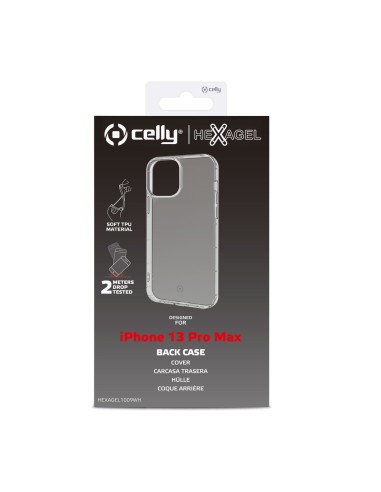 Celly HEXAGEL iPhone 13 Pro Max custodia per cellulare 17 cm (6.7") Cover Trasparente