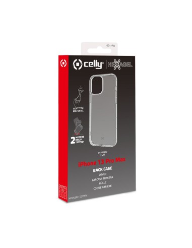 Celly HEXAGEL iPhone 13 Pro Max custodia per cellulare 17 cm (6.7") Cover Trasparente