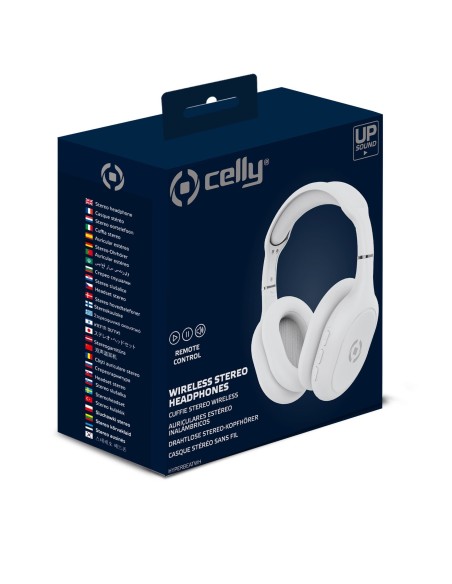 Celly HyperBeat Auricolare Con cavo e senza cavo A Padiglione Musica e Chiamate USB tipo-C Bluetooth Bianco
