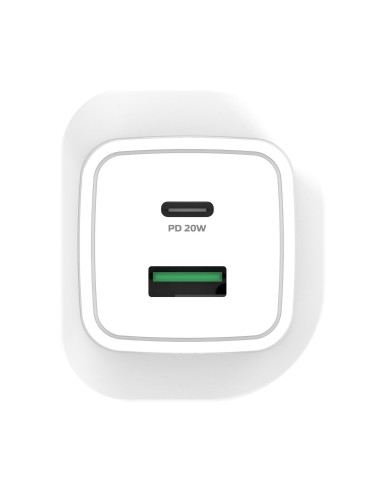 Celly TC2USBUSBC20WUK Caricabatterie per dispositivi mobili Smartphone, Orologio intelligente, Tablet Bianco AC Interno